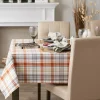 DII® 104" Autumn Afternoon Plaid Tablecloth