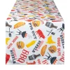 DII® 72" BBQ Fun Print Outdoor Table Runner