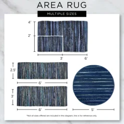 DII® Buffalo Check Rag Rug, 2.25ft. x 6ft.