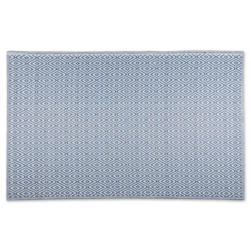 DII® French Blue Diamond Outdoor Rug, 4ft. x 6ft.