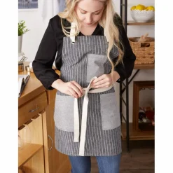DII® Gray Fresh Stripe Pantry Apron