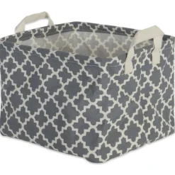 DII® Gray Lattice Laundry Bins, 2ct.