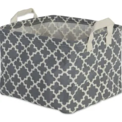 DII® Gray Lattice Laundry Bins, 2ct.