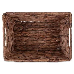 DII® Medium Dark Brown Water Hyacinth Baskets, 2ct.