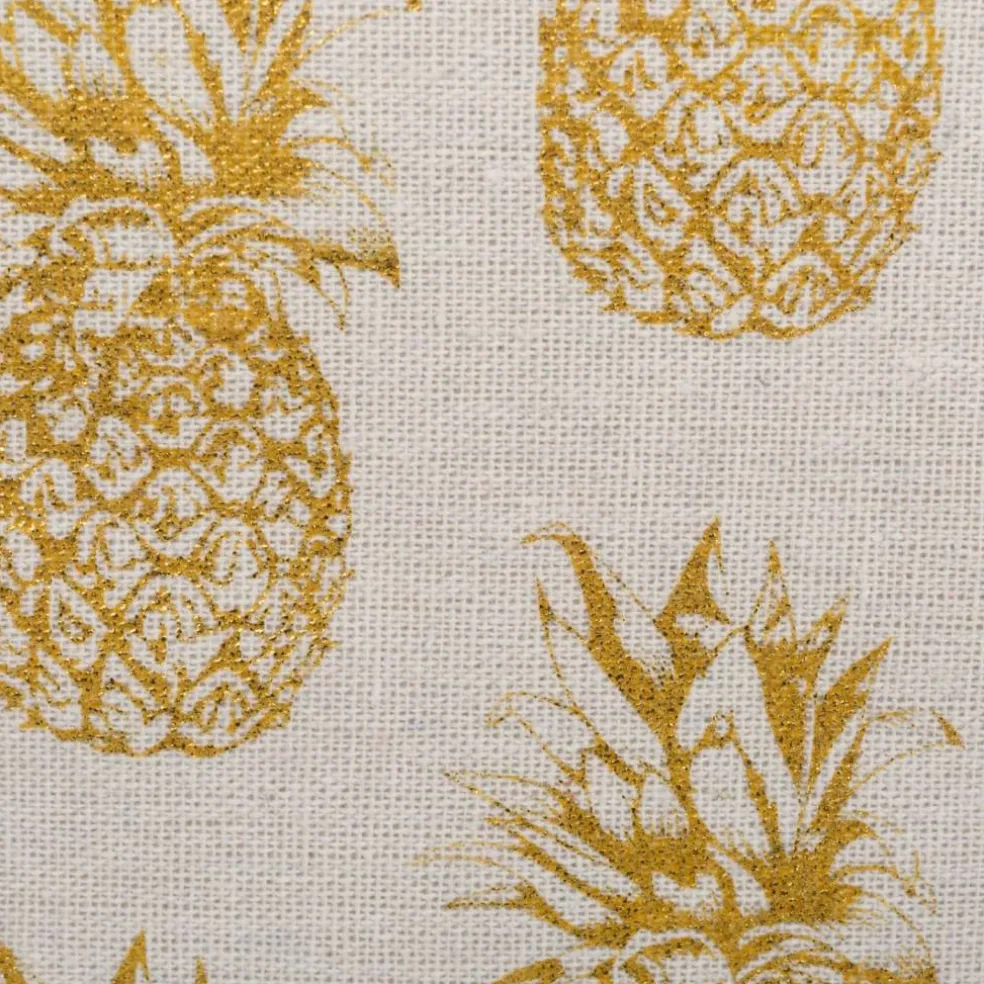 DII® Medium Rectangle Gold Pineapple Polyester Bin