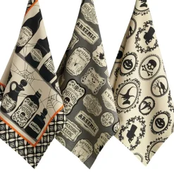 DII® Mixed Hocus Pocus Printed Dishtowels, 3ct.