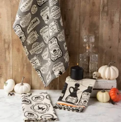 DII® Mixed Hocus Pocus Printed Dishtowels, 3ct.