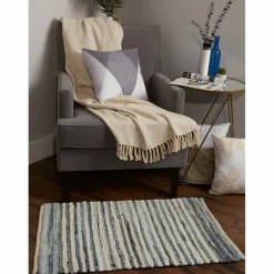 DII® Multi Denim Rag Rug, 2ft. x 3ft.
