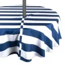 DII® 60" Nautical Blue Cabana Stripe Outdoor Tablecloth with Zipper