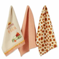 DII® Pumpkin Patch Truck Dishtowel Set