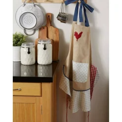 DII® Red Rooster Ruffle Apron