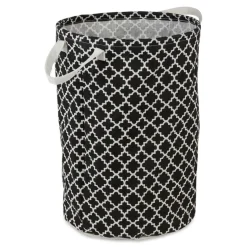 DII® Round Lattice PE-Coated Cotton Polyester Laundry Hamper