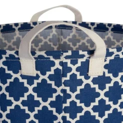 DII® Round Lattice PE-Coated Cotton Polyester Laundry Hamper