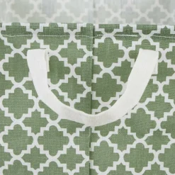 DII® Round Lattice PE-Coated Cotton Polyester Laundry Hamper