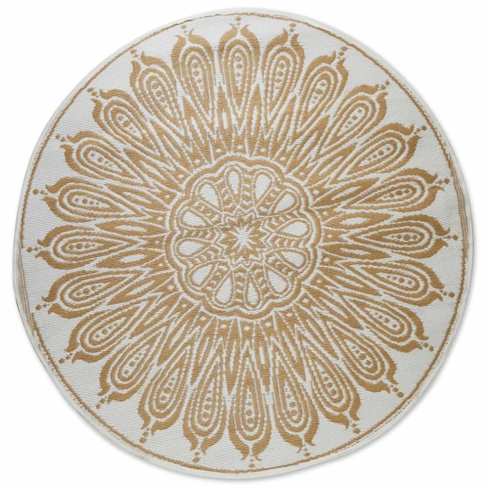 DII® Round Sunflower Outdoor Rug, 5ft.