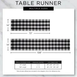 DII® 108" Shimmering Leaves Embroidered Table Runner