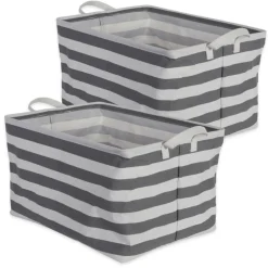 DII® Striped Laundry Bins, 2ct.