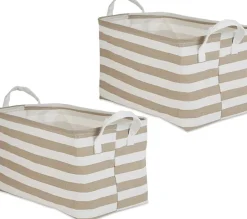 DII® Striped Laundry Bins, 2ct.