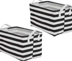 DII® Striped Laundry Bins, 2ct.