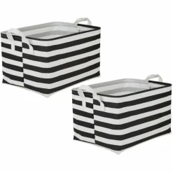 DII® Striped Laundry Bins, 2ct.