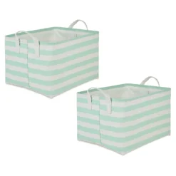 DII® Striped Laundry Bins, 2ct.