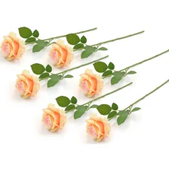 DII® Yellow Flower Open Rose Set, 6ct.