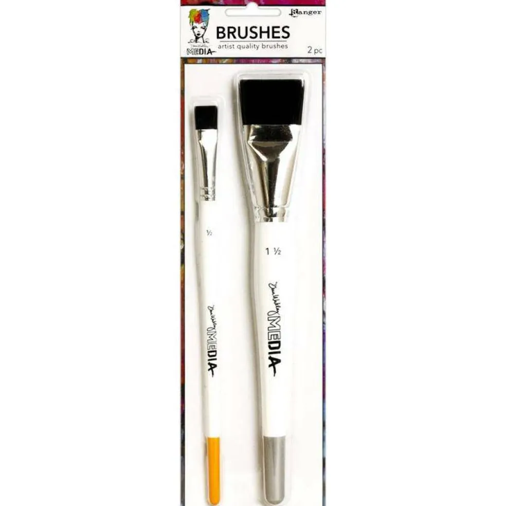 Dina Wakley Media Stiff Bristle Brushes