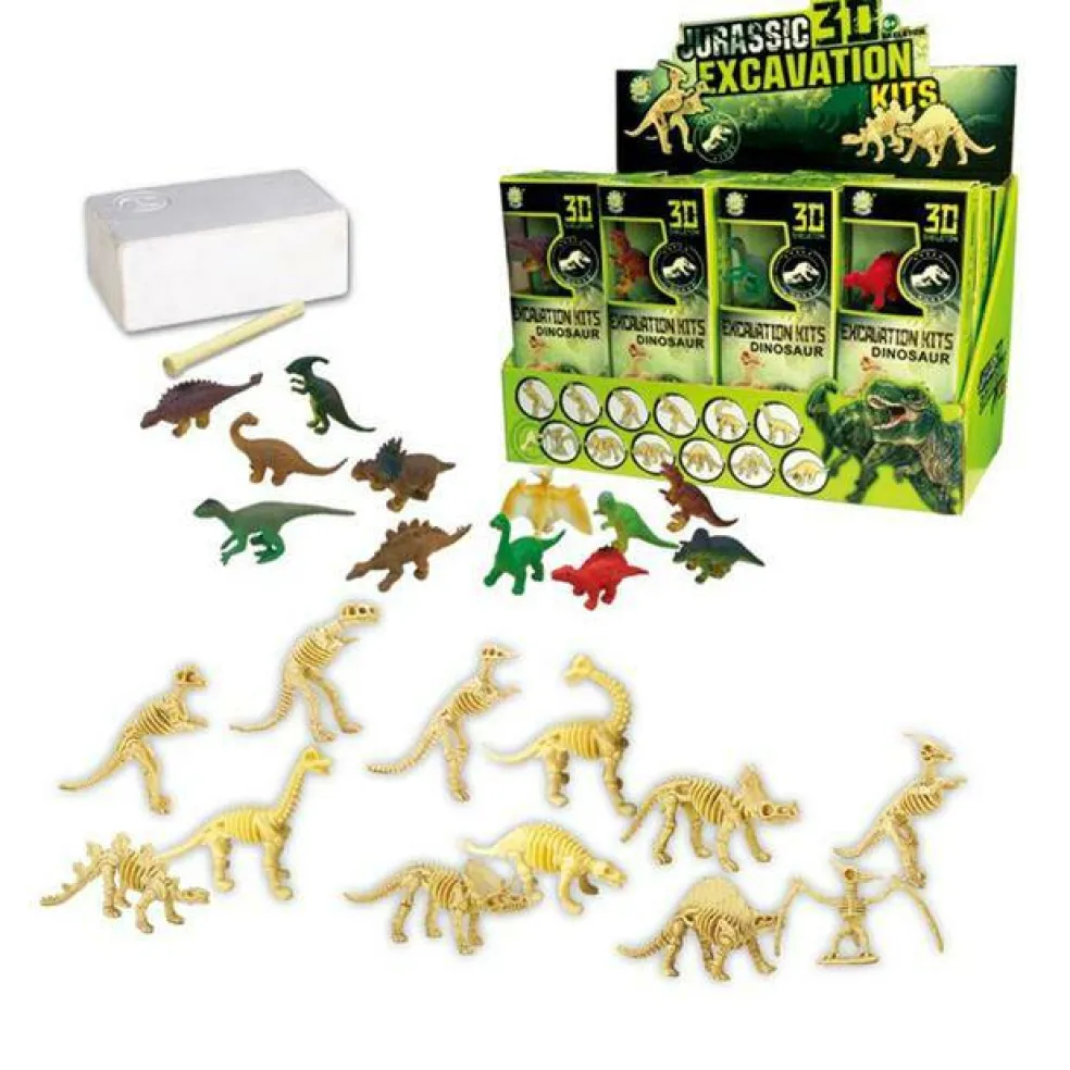 Dinosaur Skeleton Fossil Excavation Kit - Pack of 12