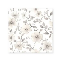 Disposable Paper Cocktail Napkins - Watercolor Fall Flowers