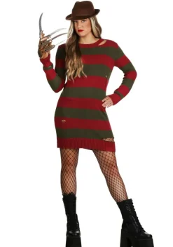 Distressed Nightmare on Elm Street Sweater Dress for Women