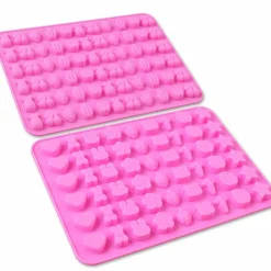 Diverse Animal & Fruit Silicone Chocolate Candy Making Molds, Gummy Mold, Food Grade Silicone, 4 Pcs