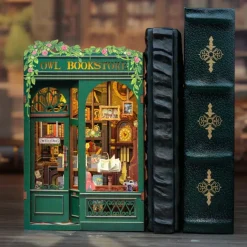 DIY Book Nook Kit - Owl Bookstore