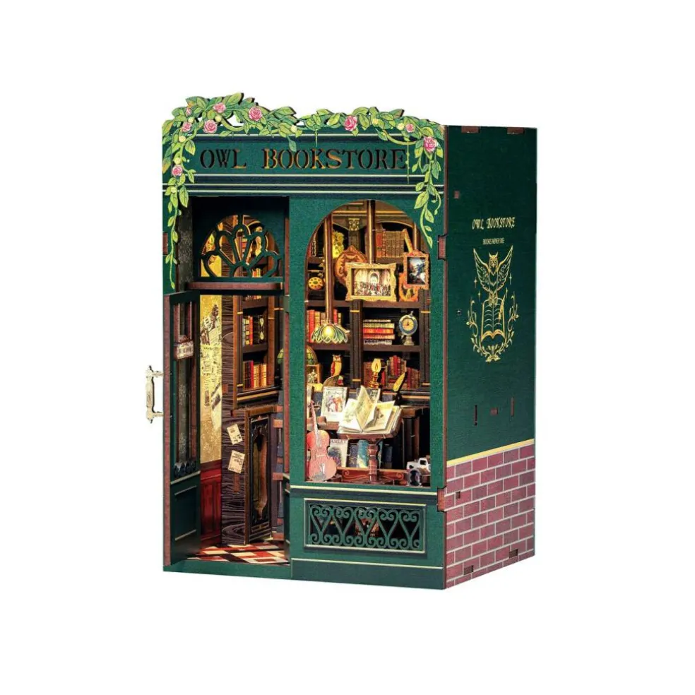 DIY Book Nook Kit - Owl Bookstore