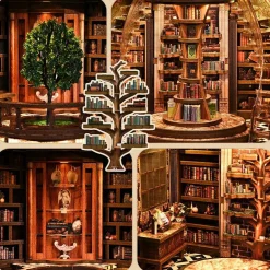 DIY Book Nook Kit - Tree of Knowledge