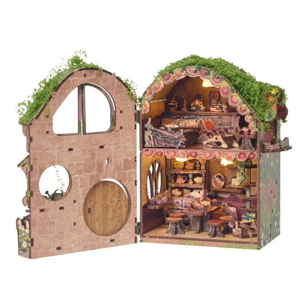 DIY Book Nook Kit - Woodland Daisy Cabin