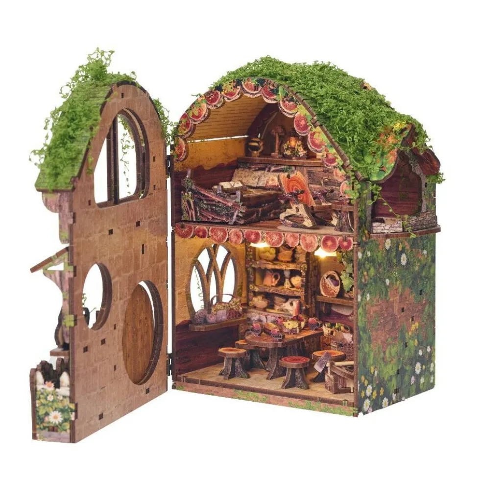 DIY Book Nook Kit - Woodland Daisy Cabin
