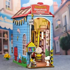 DIY Miniature Book Nook Kit - Peanuts Storybook Corner