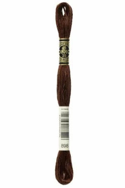 DMC® - 898 -- (Brown Ferret)-- Six-Strand Embroidery Floss Skein