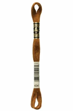 DMC® - 434 -- (Cigar Brown)-- Six-Strand Embroidery Floss Skein