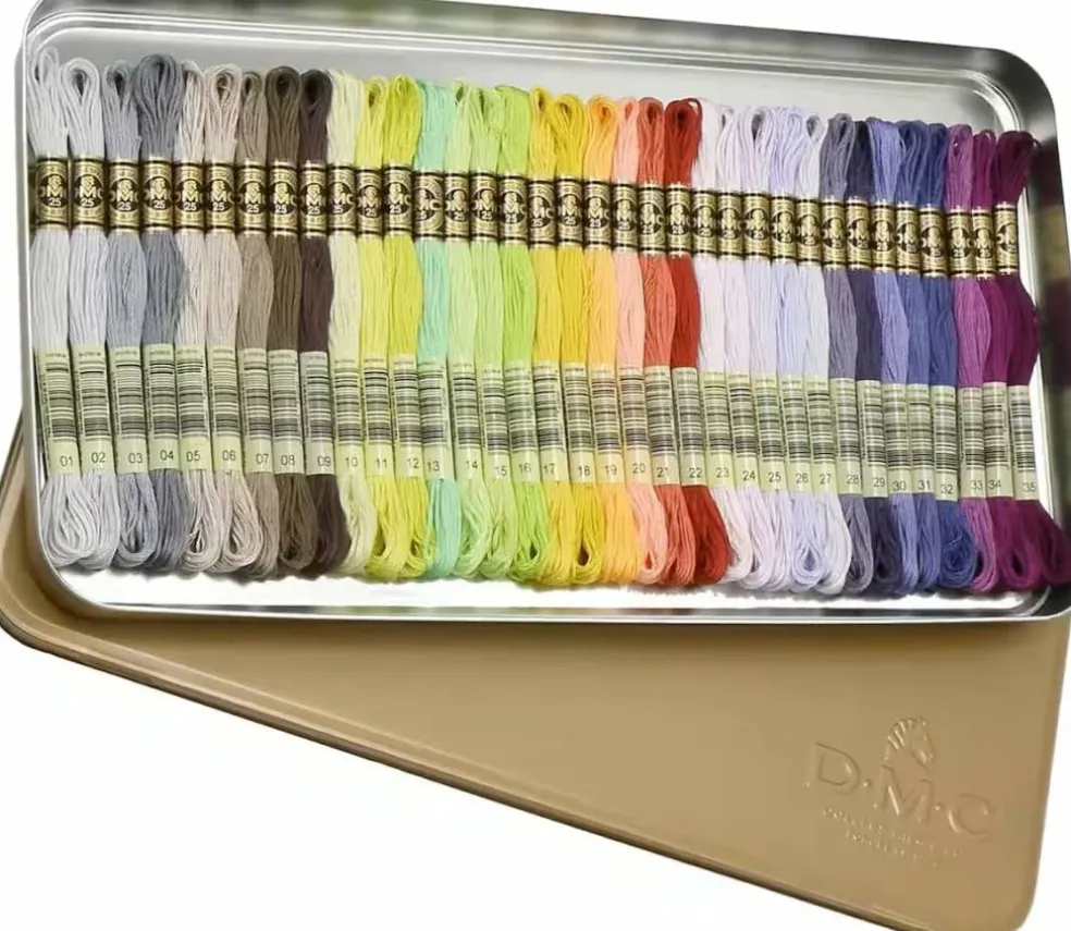 DMC Embroidery Floss Collector's Tin (35 Colors)