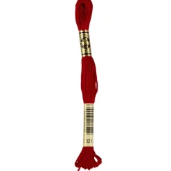 DMC® 117 6 Strand Cotton Embroidery Floss, Red