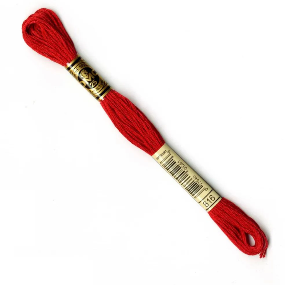 DMC® 117 6 Strand Cotton Embroidery Floss, Red