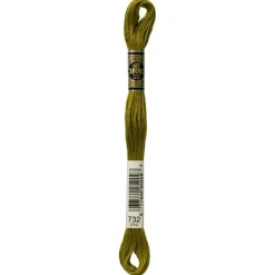 DMC® 6 Strand Embroidery Floss, Muted Green