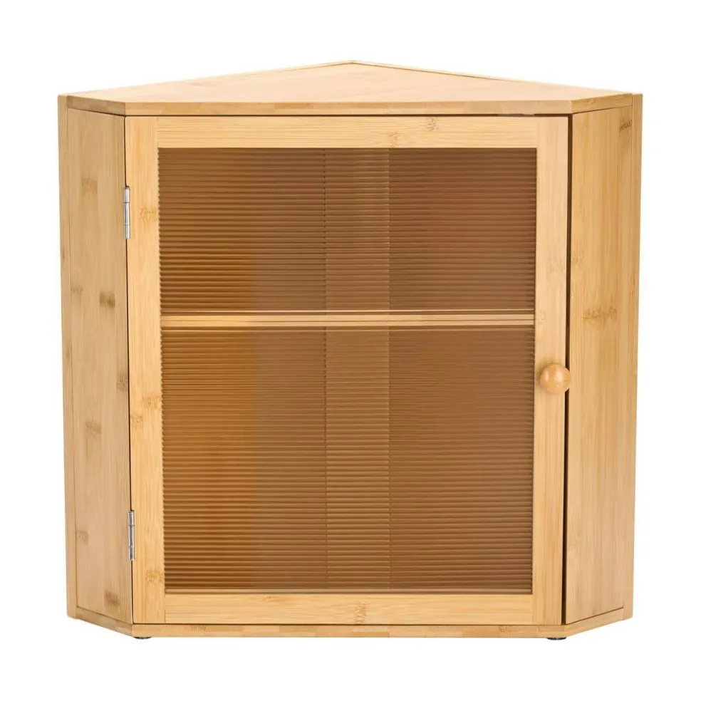 Double Layer Corner Bread Box wicker Bread Storage Bin with Adjustable Shelf, Ventilated Design for Kitchen Counter