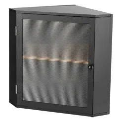 Double Layer Corner Bread Box wicker Bread Storage Bin with Adjustable Shelf, Ventilated Design for Kitchen Counter