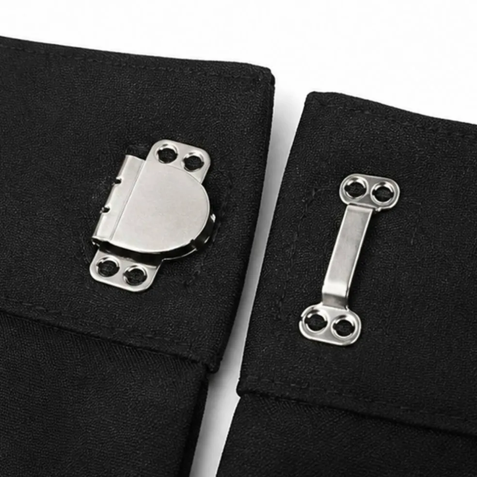 1 Dozen Black or Silver Metal Hook Eye Closures Sewing Craft