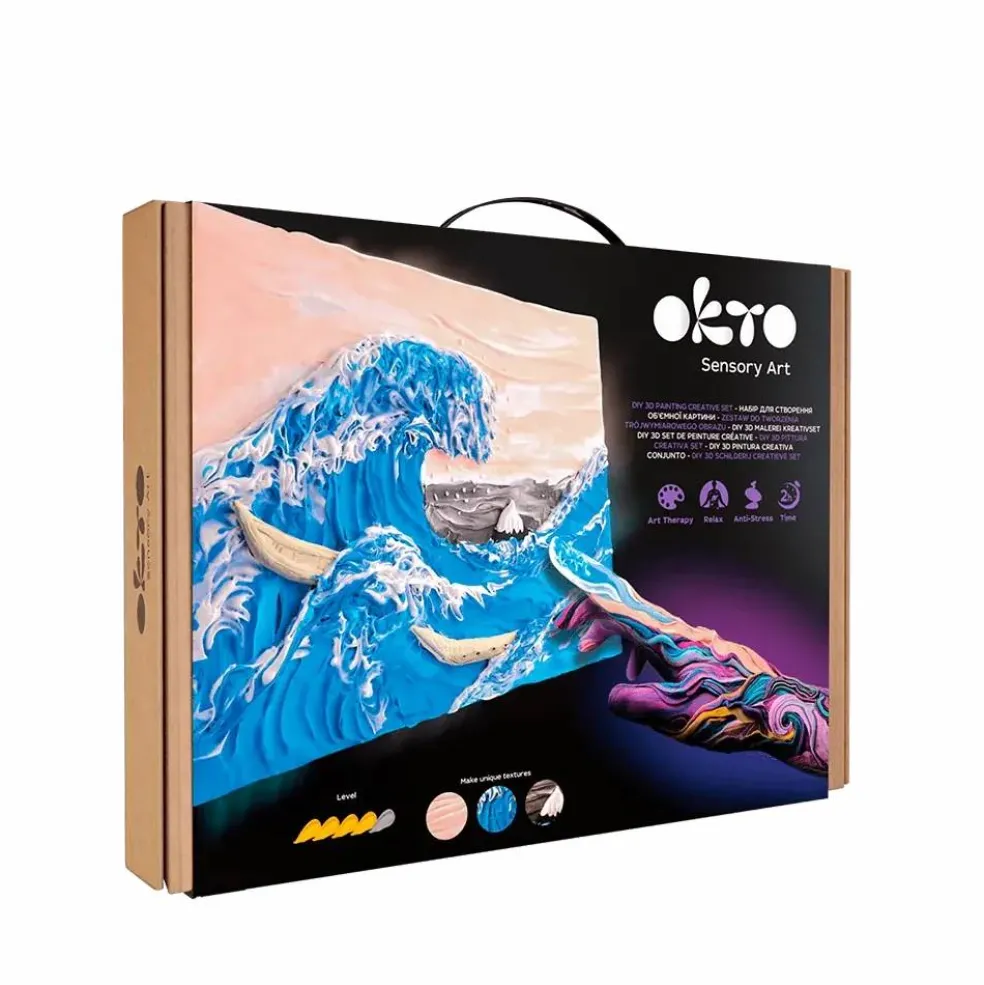 3D PICTURES Famous Masterpieces DIY set ”Big wave in Kanawaga”