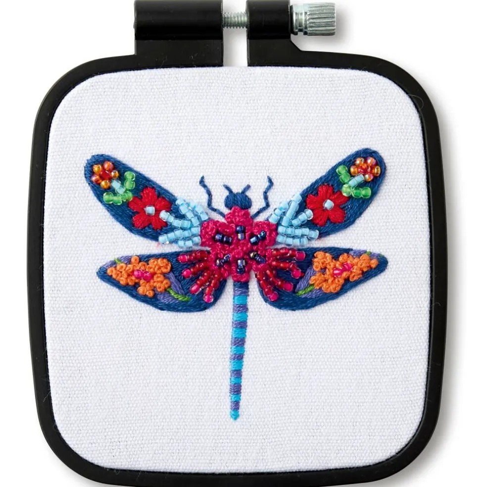 3.6" Dragonfly Embroidery Kit by Loops & Threads®