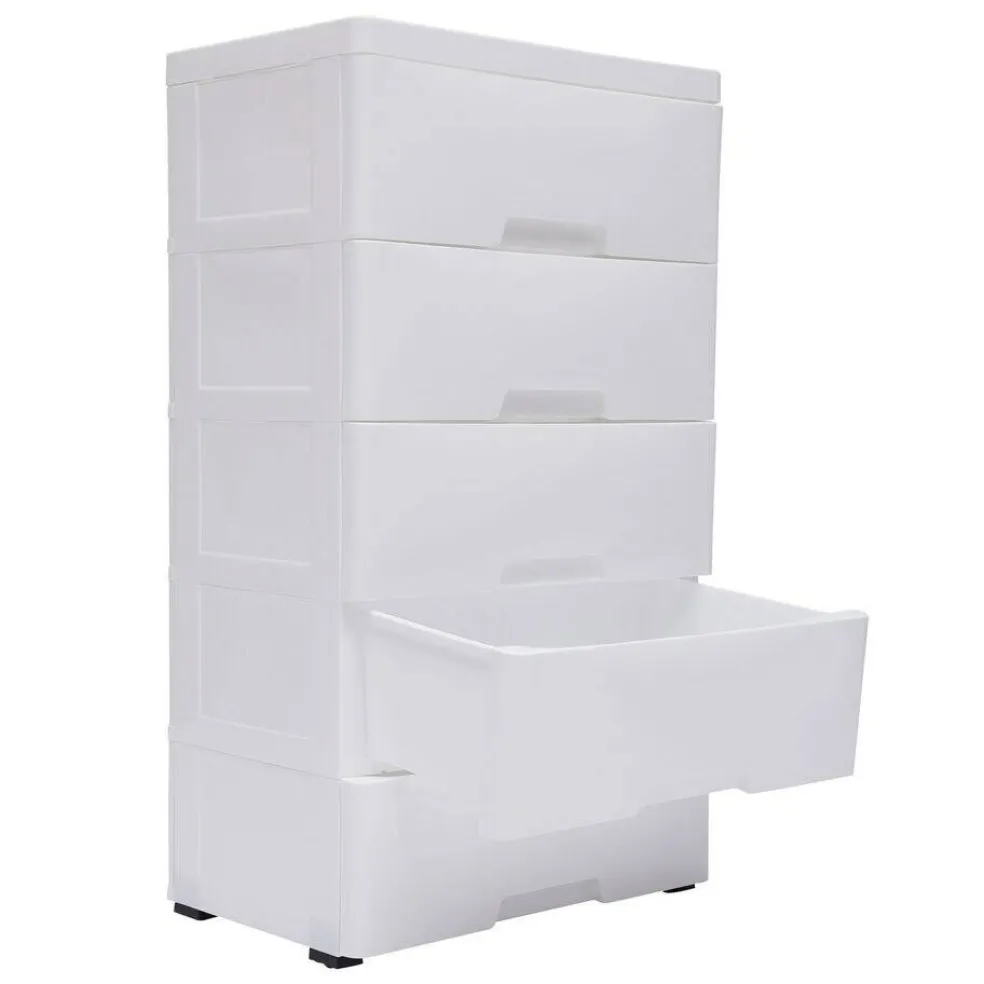 5 Drawer Dresser Storage Tower Organizer .
