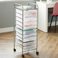 10 Drawer Rolling Cart by Simply Tidy®